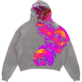 Skully Grey Hoodie Vintage Jacket