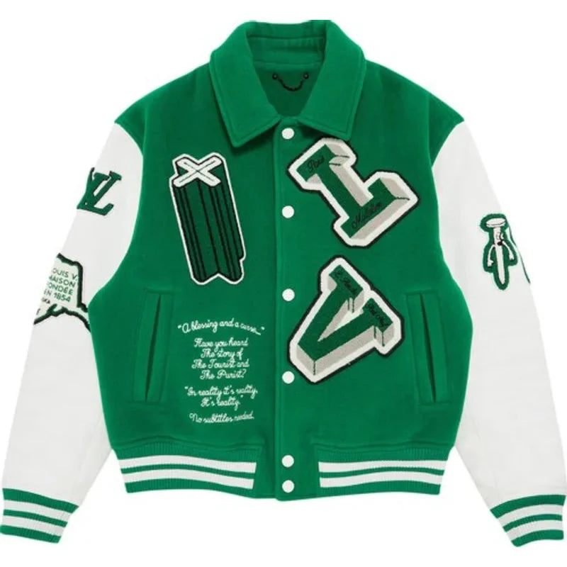 Louis Vuitton Skully Varsity Jacket Vintage Jacket