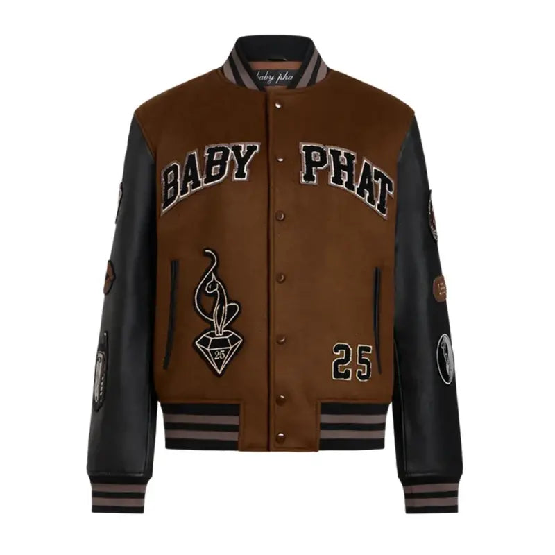 Baby Phat Letterman Wool Varsity Jacket