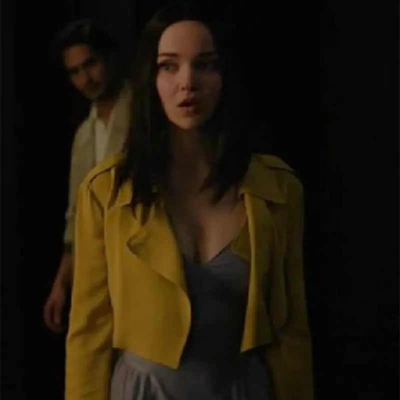 56 Days Ciara Wyse Yellow Crop Blazer
