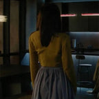 56 Days Ciara Wyse Yellow Crop Blazer