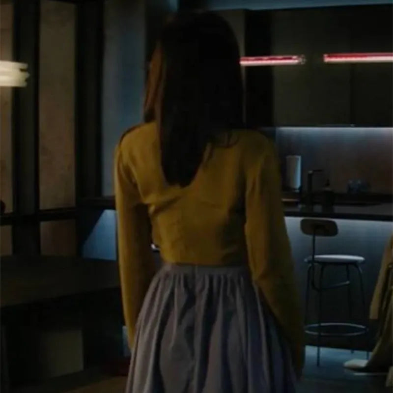 56 Days Ciara Wyse Yellow Crop Blazer