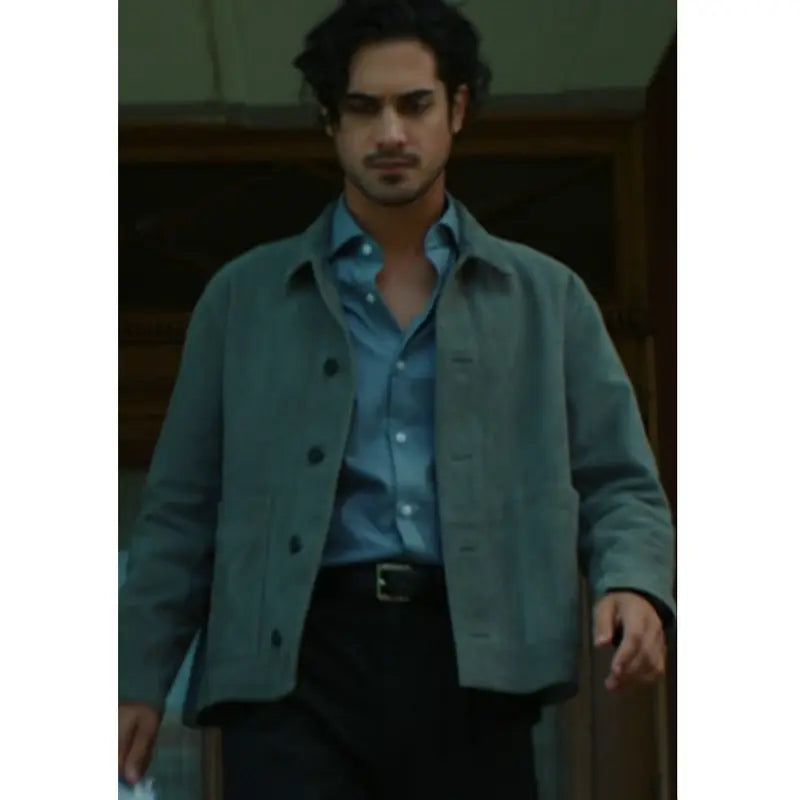 56 Days Oliver Kennedy Grey Suede Leather Jacket