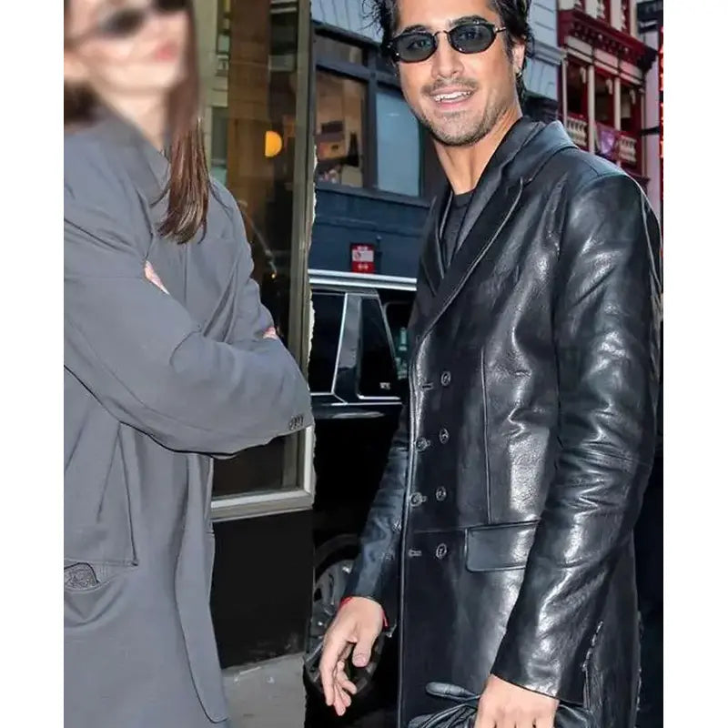 56 Days Oliver Kennedy Black Leather Coat