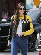 Aspen Trip Kendall Jenner Leather Jacket Daroosh