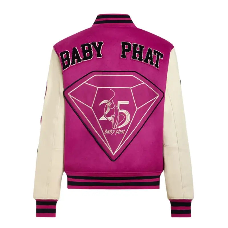 Baby Phat Letterman Wool Varsity Jacket