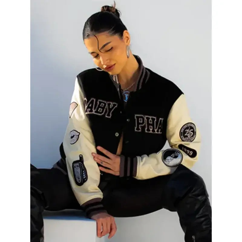 Baby Phat Letterman Wool Varsity Jacket