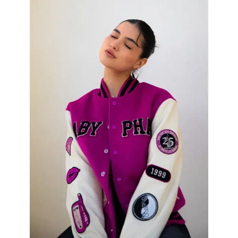 Baby Phat Letterman Wool Varsity Jacket
