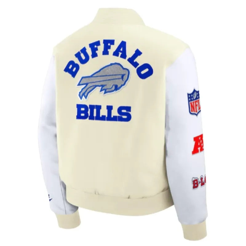 Nike Buffalo Bills Rivalries White Varsity Jacket