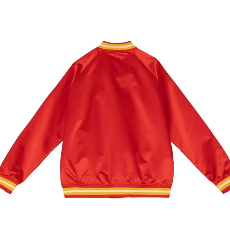 Calgary Flames Red Lightweight Varsity Jacket