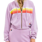 Chloe Thompson Law and Order Purple Striped Hoodie