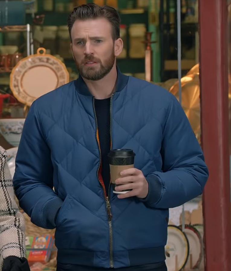Super Bowl Chris Evans Bomber Jacket Daroosh