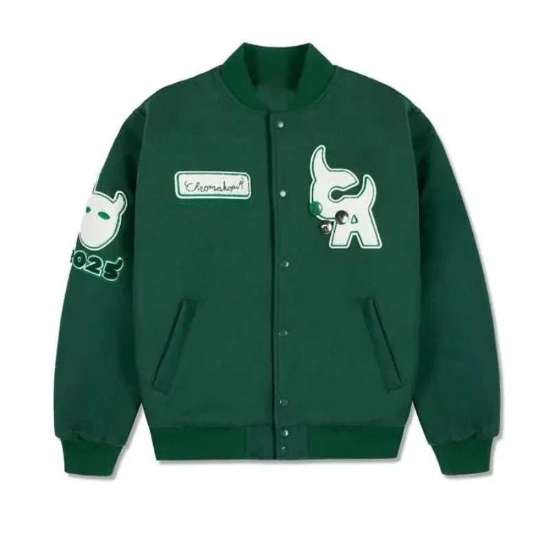 Chromakopia Tour 2025 Green Varsity Jacket