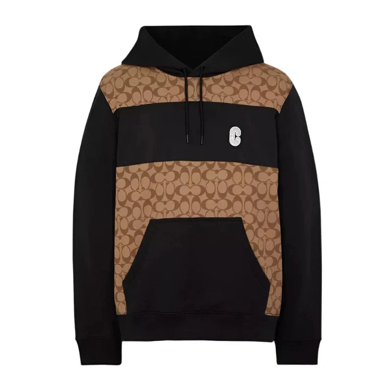 Coach Signature Pullover Hoodie Vintage Jacket