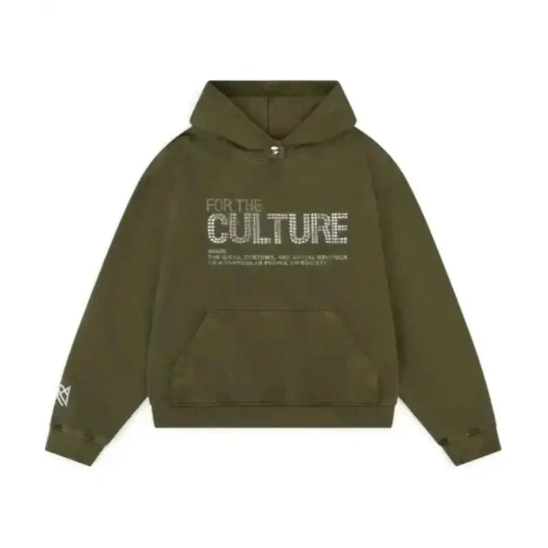 Unisex For The Culture Crystal Hoodie Vintage Jacket