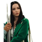 56 Days Dove Cameron Green Wool Coat