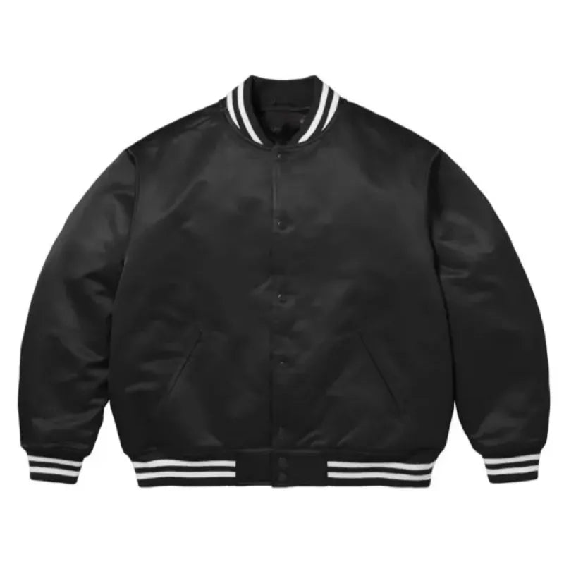 Supreme Full-Snap Satin Varsity Jacket