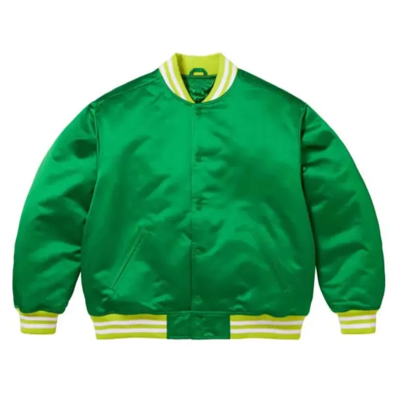 Supreme Full-Snap Satin Varsity Jacket