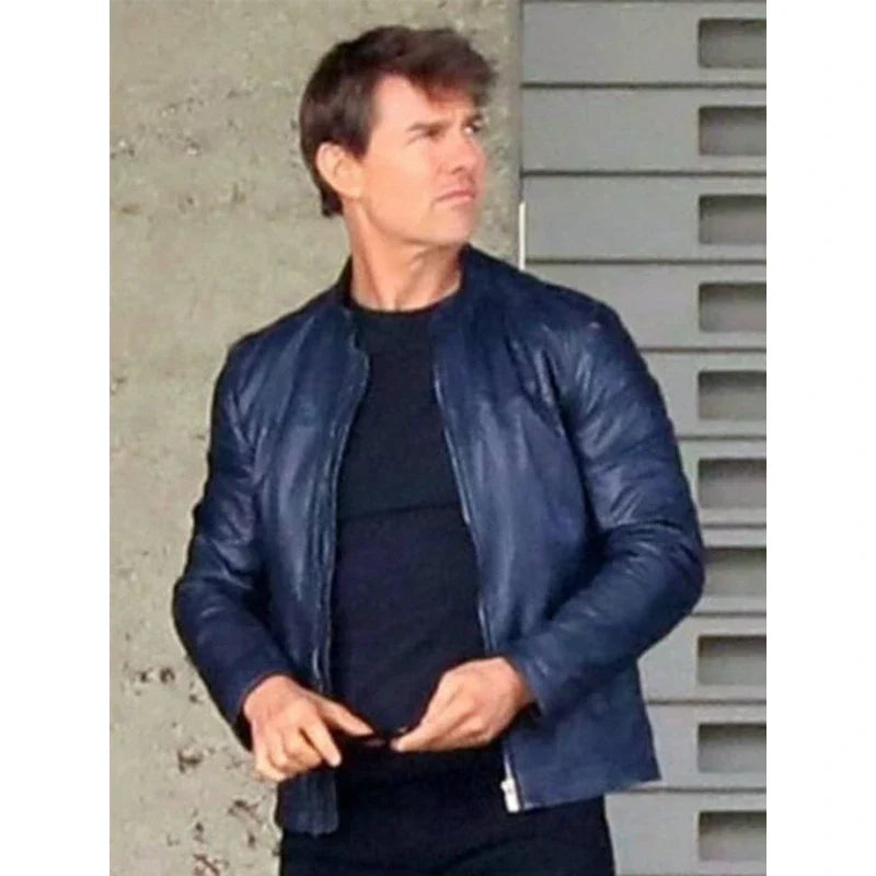Ethan Hunt Mission Impossible 7 Leather Jacket Daroosh