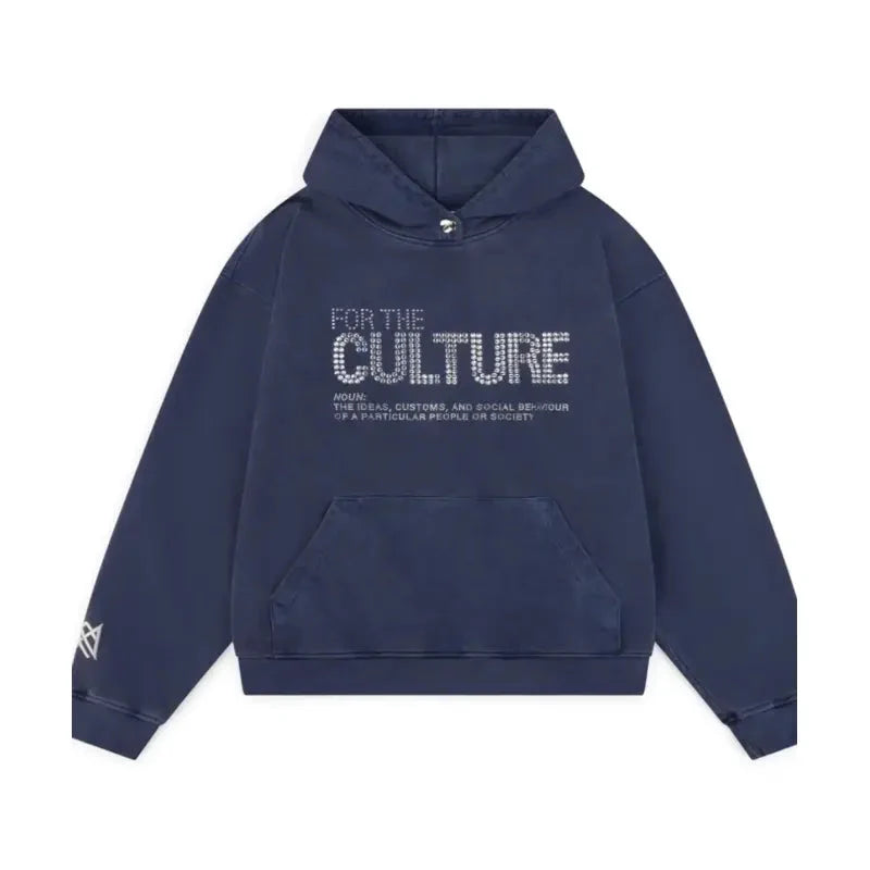 Unisex For The Culture Crystal Hoodie Vintage Jacket