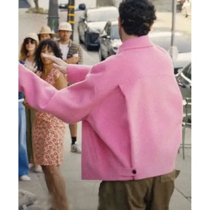 Jordan Firstman I Love LA S01 Pink Wool Jacket