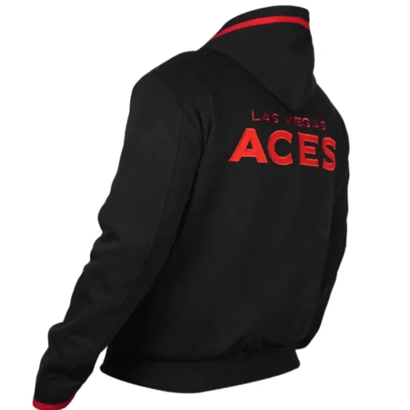 Las Vegas Aces Black Hoodie Jacket