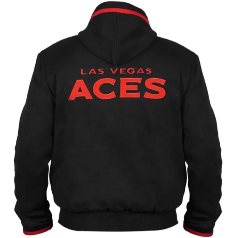Las Vegas Aces Black Hoodie Jacket