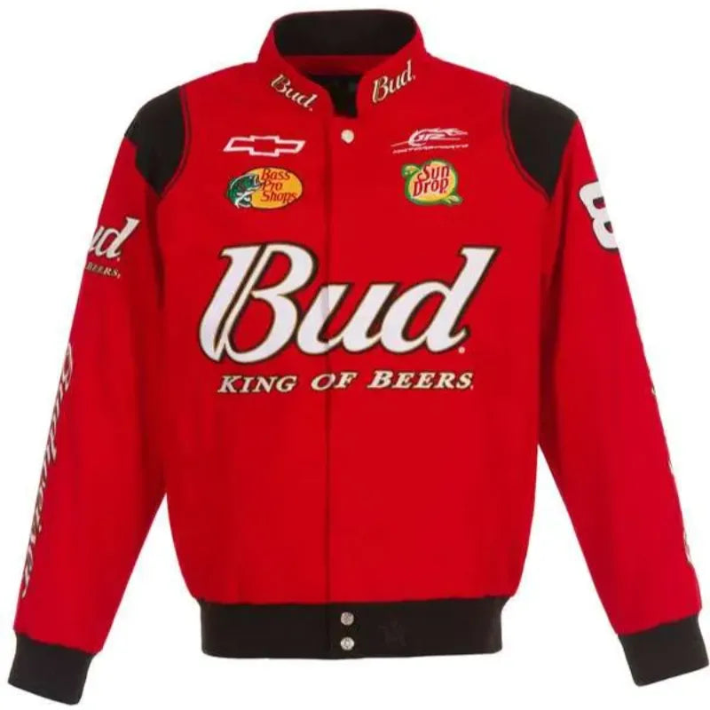 A Budweiser Dale Earnhardt Jr. Racing Red Jacket