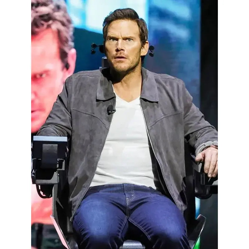 Mercy 2026 Chris Pratt Suede Leather Jacket
