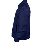 The Beast in Me Matthew Rhys Blue Suede Leather Jacket