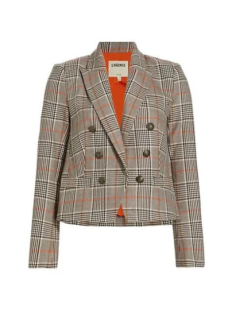 Not Dead Yet 2023 S01 Nell Serrano Grey Plaid Blazer