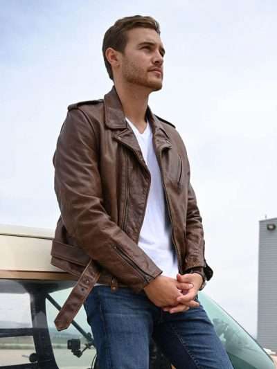 The Bachelor Peter Weber Brown Leather Jacket Daroosh