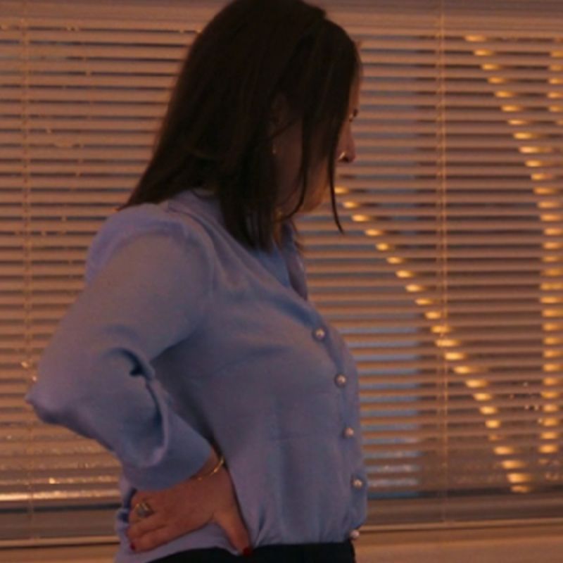 Ingrid Oliver Run Away Blue Blouse