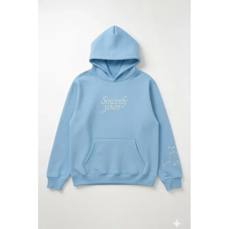 Sincerely yours Matter Blue Pullover Hoodie