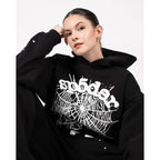 Sp5der OG Web Black Hoodie Daroosh