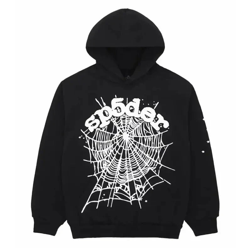 Sp5der OG Web Black Hoodie Daroosh