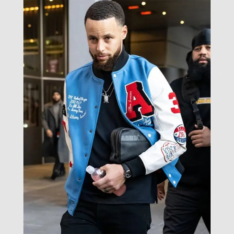 Stephen Curry Allen Iverson Bomber Jacket