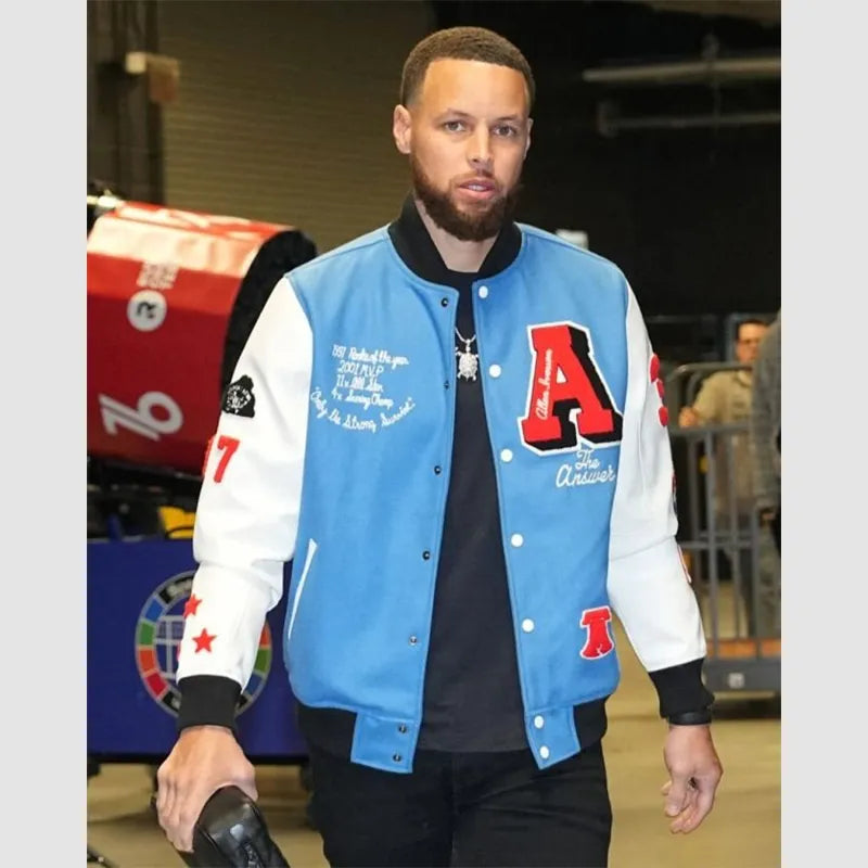 Stephen Curry Allen Iverson Bomber Jacket