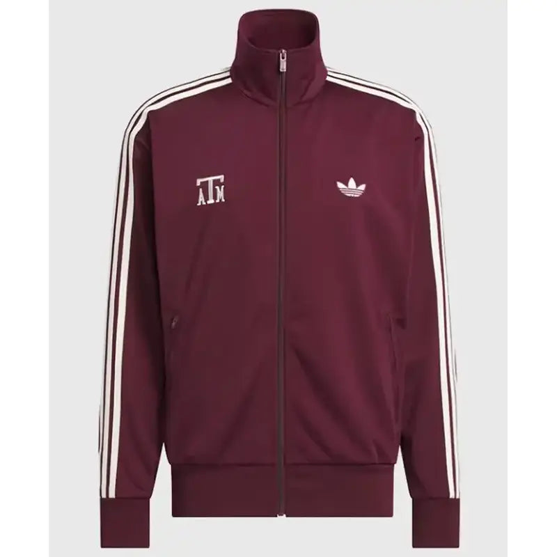 Texas A&M x Adidas Firebird Track Maroon Jacket
