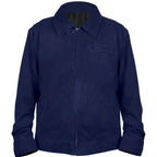 The Beast in Me Matthew Rhys Blue Suede Leather Jacket