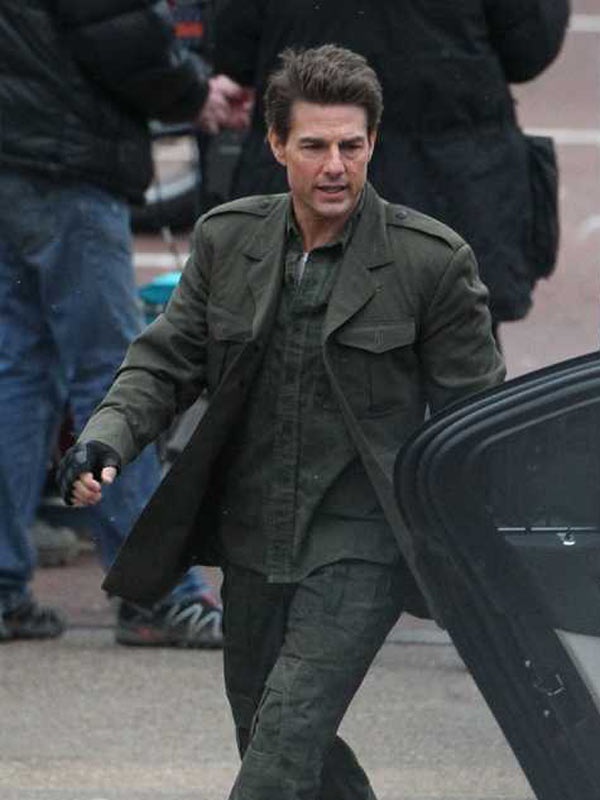 Tom Cruise Edge Of Tomorrow Green Wool Jacket Daroosh