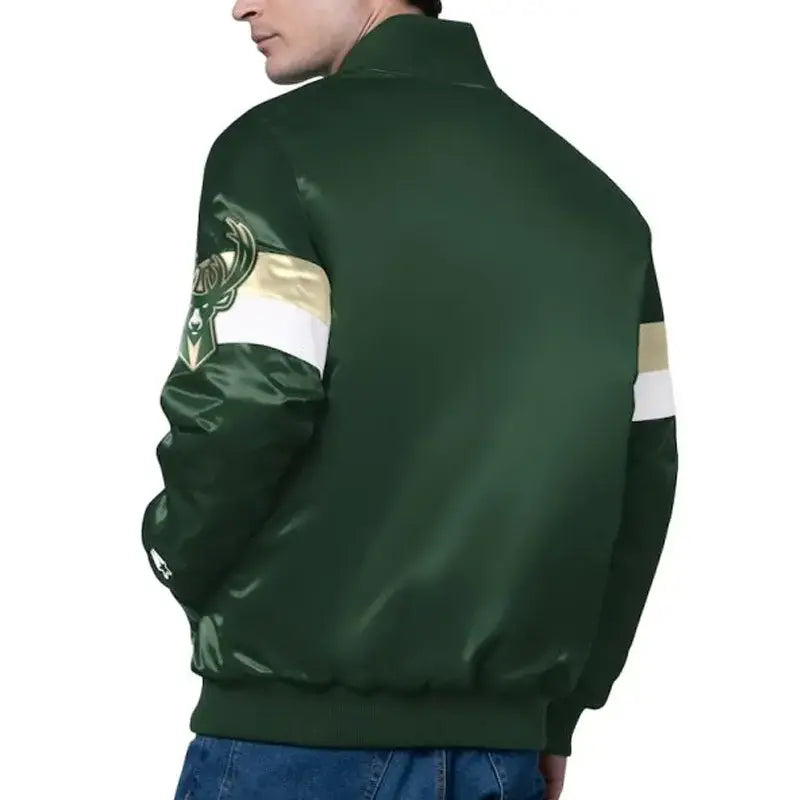 Milwaukee Bucks Triple Option Varsity Jacket