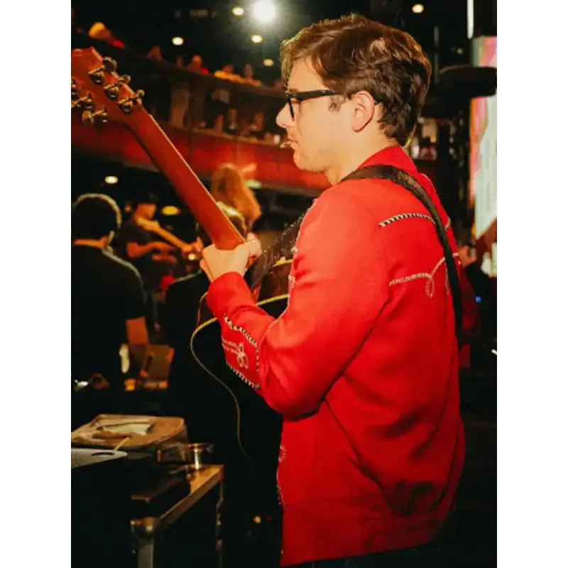 William Beckmann Red Embroidered Jacket