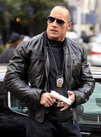 DWAYNE JOHNSON THE OTHER GUYS LEATHER JACKET Daroosh