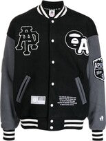 AAPE BY A BATHING APE Logo-Patch Varsity Bomber Jacket Daroosh