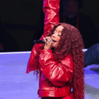 Super Bowl Halftime Show 2025 Sza Red Leather Jacket